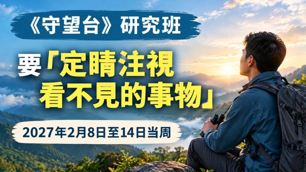 2027年2月8日至14日《守望台》研究 2027年2月8日至14日《守望台》研究