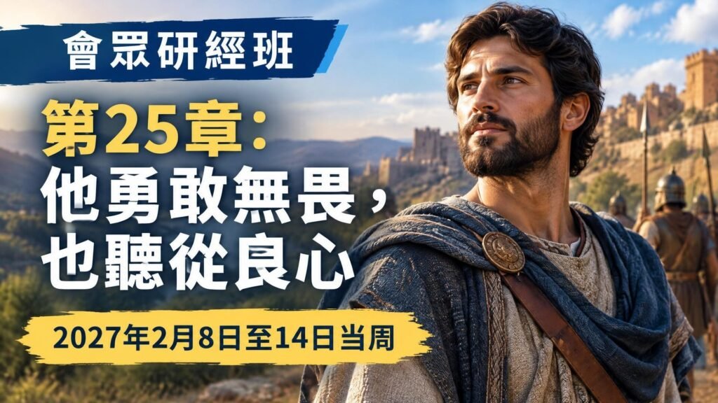 2027年2月8日至14日會眾研讀 2027年2月8日至14日會眾研讀