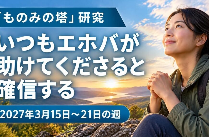 2027年3月15日から21日までの「ものみの塔」研究