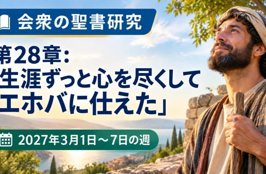 2027年3月1日から7日までの会衆の聖書研究