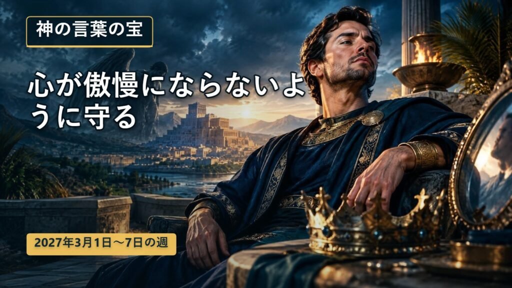 2027年3月1日から7日までの神の言葉の宝