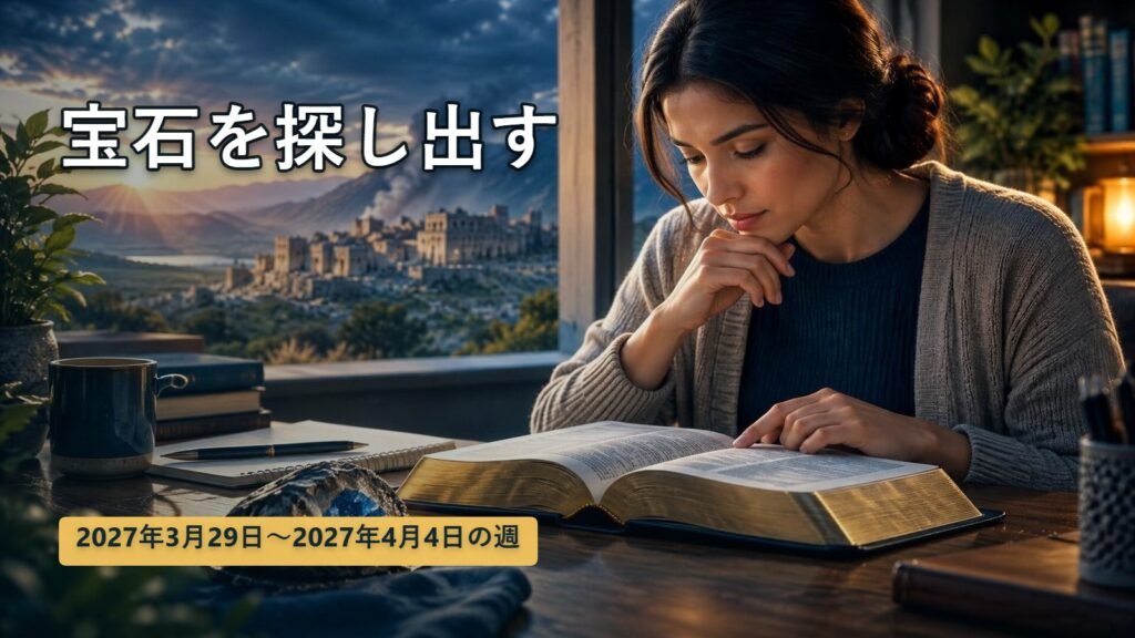 2027年3月29日から4月4日までの週の「宝石を探し出す」 2027年3月29日から4月4日までの週の「宝石を探し出す」