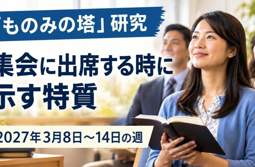 2027年3月8日から14日のものみの塔研究