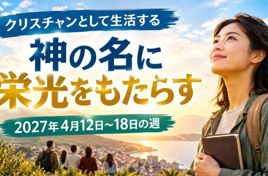 2027年4月12日から18日の週の「クリスチャンとして生活する」