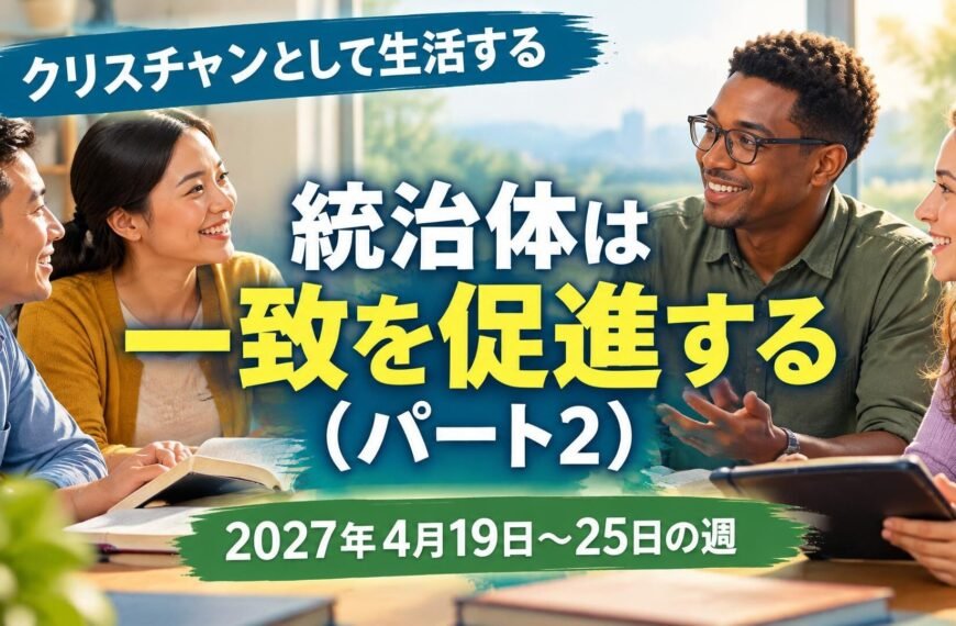 2027年4月19日から25日の週の「クリスチャンとして生活する」