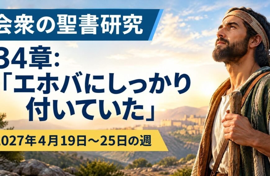 2027年4月19日から25日の週の会衆の聖書研究