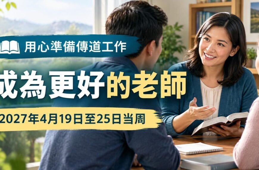 2027年4月19日至25日這一週的〈成為更好的老師〉