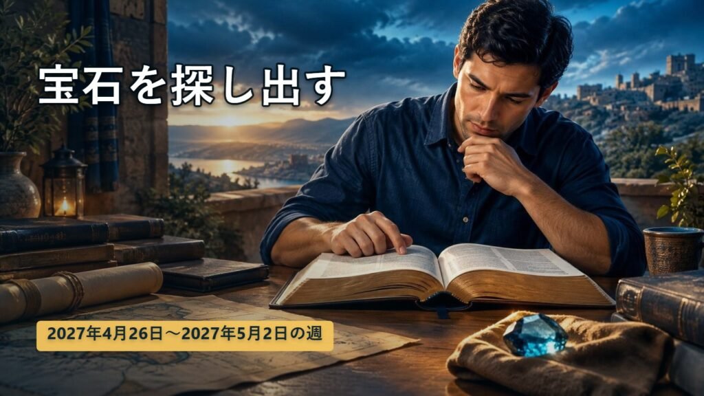 2027年4月26日から5月2日までの週の「宝石を探し出す」