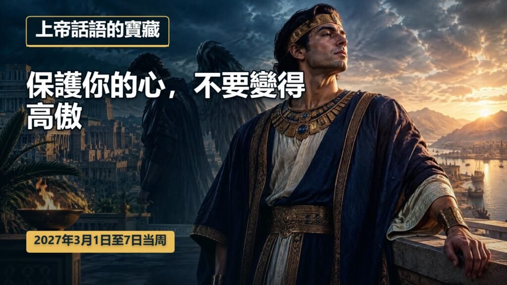 2027年3月1日至7日的上帝話語的寶藏