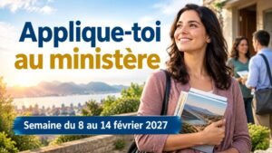 Applique-toi au ministère pour la semaine du 8 au 14 février 2027