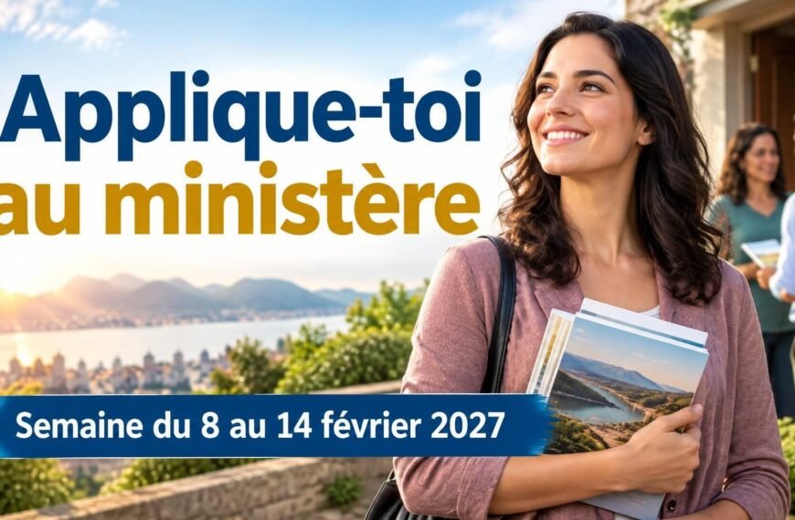 Applique-toi au ministère pour la semaine du 8 au 14 février 2027