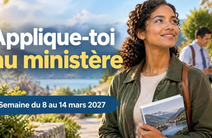 Applique-toi au ministère Applique-toi au ministère pour la semaine du 8 au 14 mars 2027