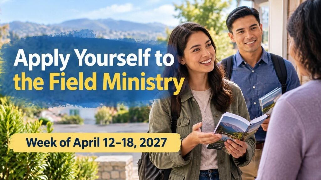 Apply Yourself to the Field Ministry for the Week of April 12-18, 2027 Apply Yourself to the Field Ministry for the Week of April 12-18, 2027