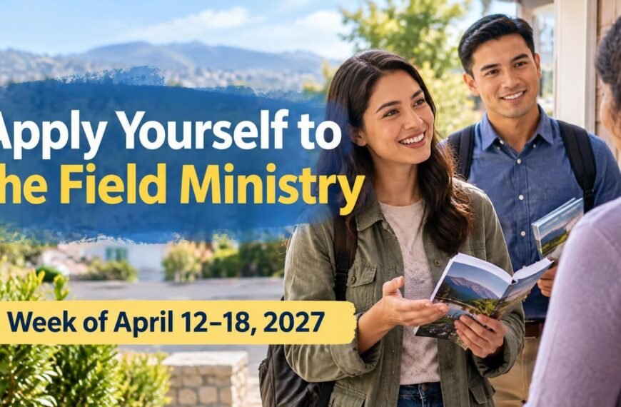 Apply Yourself to the Field Ministry for the Week of April 12-18, 2027