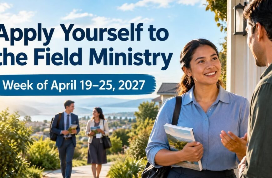 Apply Yourself to the Field Ministry for the Week of April 19-25, 2027
