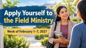 Apply Yourself to the Field Ministry for the Week of February 1-7, 2027