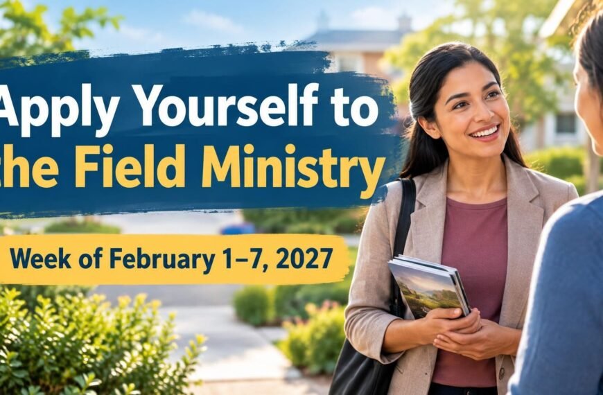 Apply Yourself to the Field Ministry for the Week of February 1-7, 2027