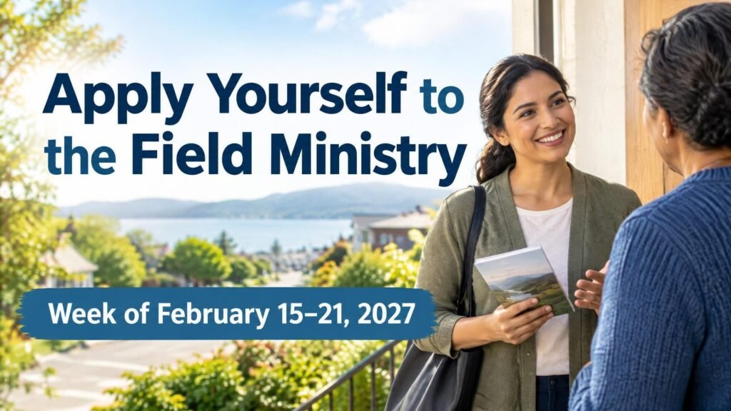 Apply Yourself to the Field Ministry for the Week of February 15-21, 2027