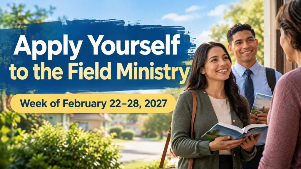 Apply Yourself to the Field Ministry for the Week of February 22-28, 2027
