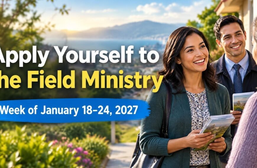 Apply Yourself to the Field Ministry for the Week of January 18-24, 2027