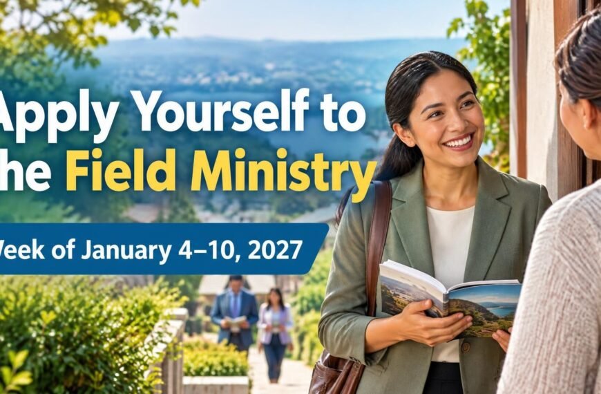 Apply Yourself to the Field Ministry for the Week of January 4-10, 2027