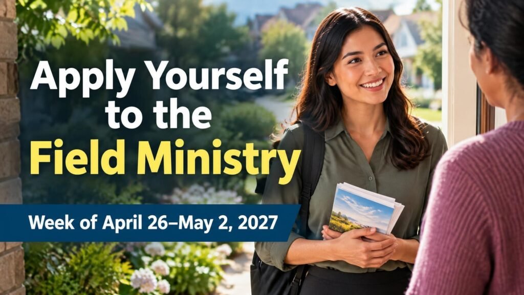 Apply Yourself to the Field Ministry for the Week of April 26–May 2, 2027