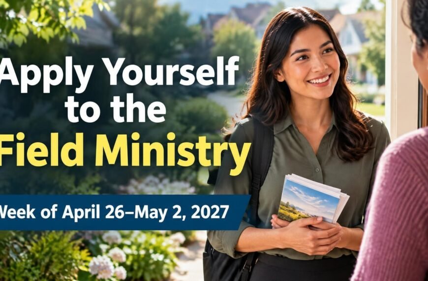 Apply Yourself to the Field Ministry for the Week of April 26–May 2, 2027