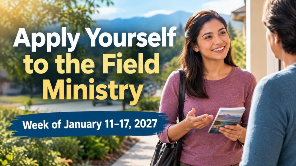 Apply Yourself to the Field Ministry for the Week of January 11-17, 2027