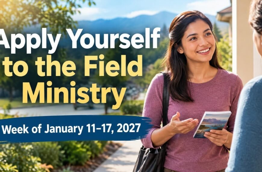 Apply Yourself to the Field Ministry for the Week of January 11-17, 2027