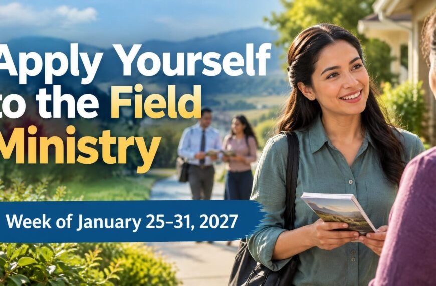 Apply Yourself to the Field Ministry for the Week of January 25-31, 2027