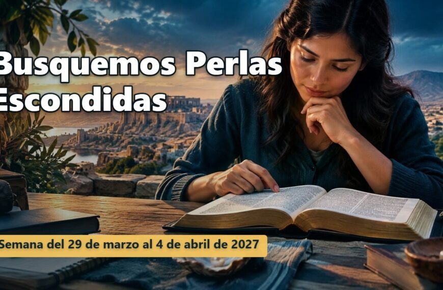 Busquemos Perlas Escondidas para la semana del 29 de marzo al 4 de abril de 2027