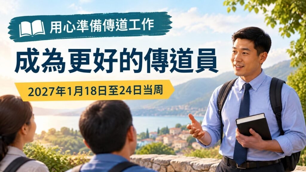 成為更好的傳道員：2027年1月18日至24日這一周