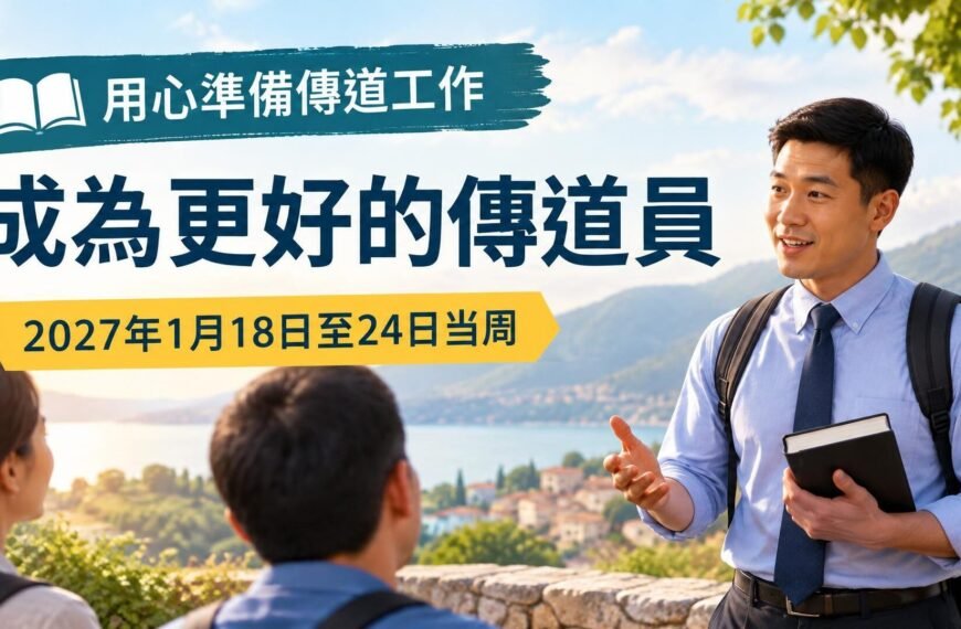 成為更好的傳道員：2027年1月18日至24日這一周