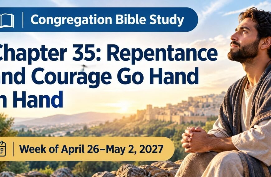 Congregation Bible Study for the Week of April 26 to May 2, 2027