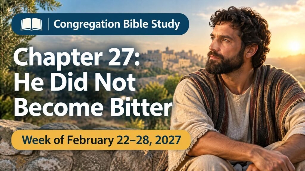 Congregation Bible Study for the Week of February 22-28, 2027