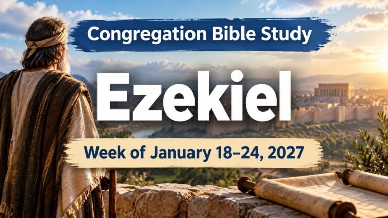 Congregation Bible Study for the Week of January 18-24, 2027