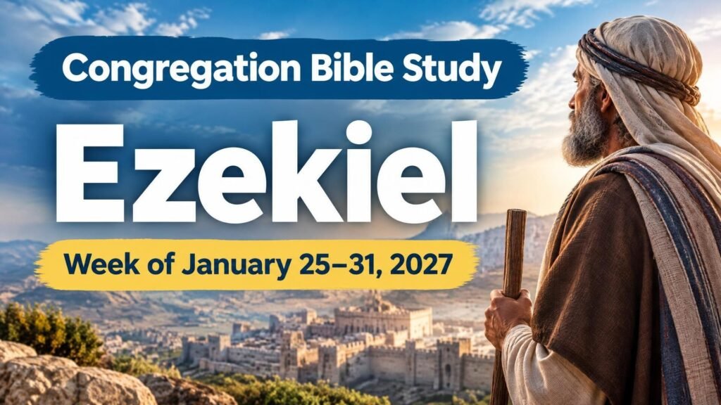 Congregation Bible Study for the Week of January 25-31, 2027 Congregation Bible Study for the Week of January 25-31, 2027