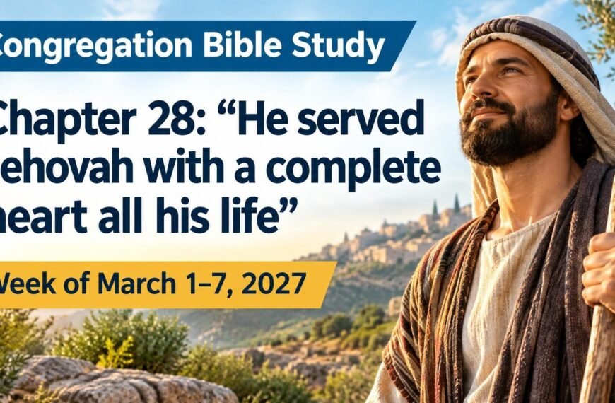 Congregation Bible Study for the Week of March 1-7, 2027
