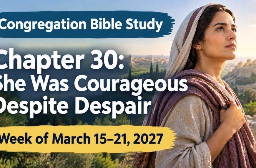 Congregation Bible Study for the Week of March 15-21, 2027