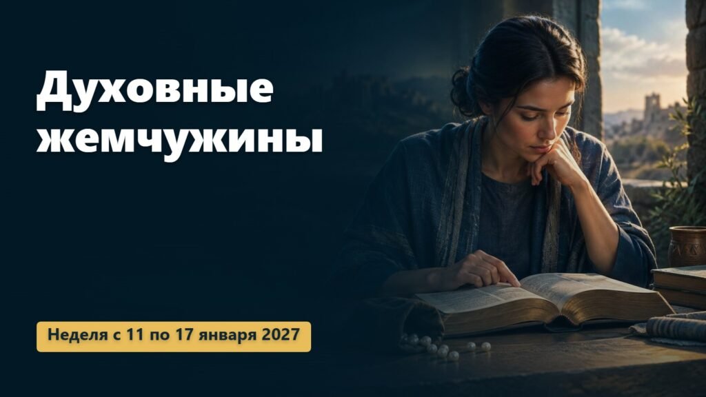 Духовные жемчужины на неделю с 11 по 17 января 2027 года