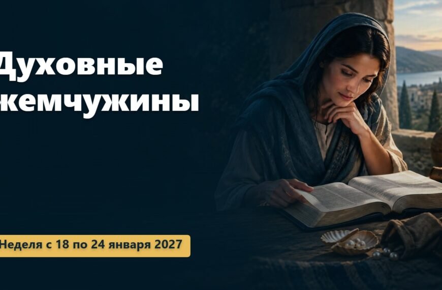 Духовные жемчужины на неделю с 18 по 24 января 2027 года