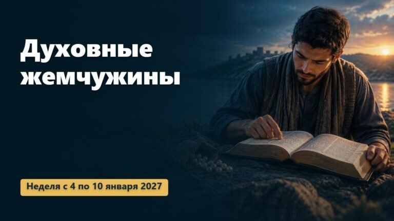 Духовные жемчужины на неделю с 4 по 10 января 2027 года