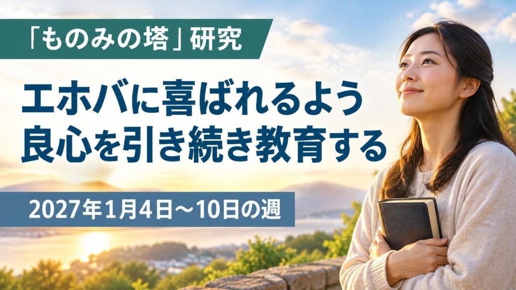 2027年1月4日から10日の「ものみの塔」研究
