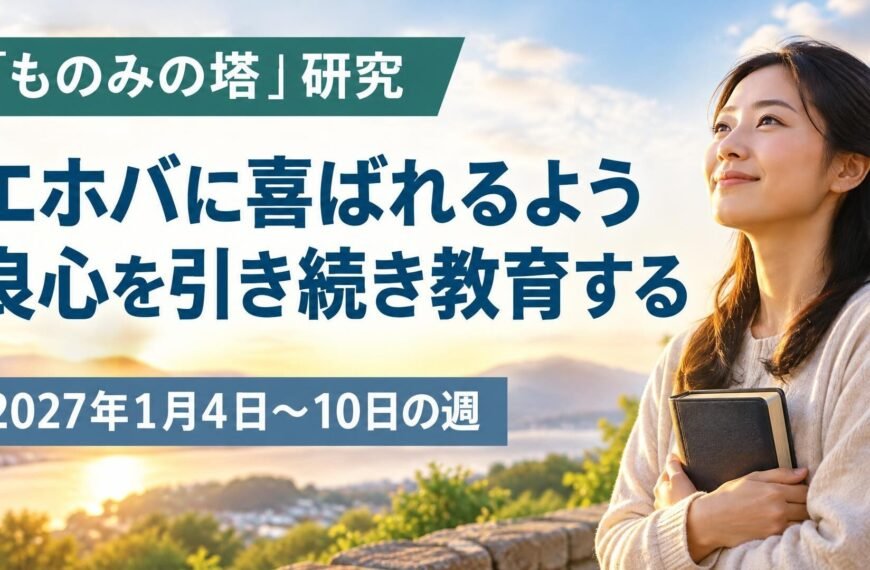 2027年1月4日から10日の「ものみの塔」研究