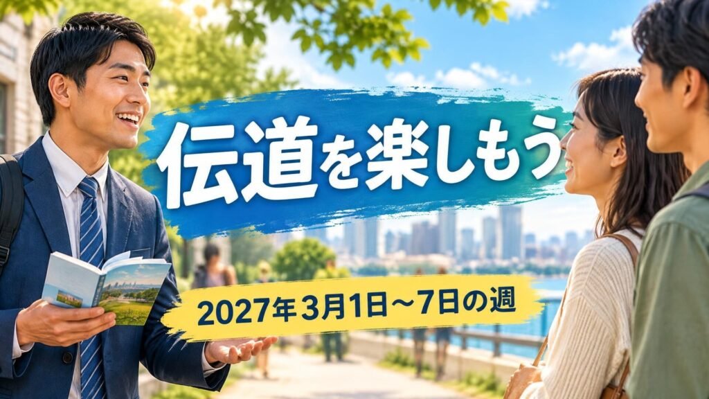 2027年3月1日から7日までの「伝道を楽しもう」