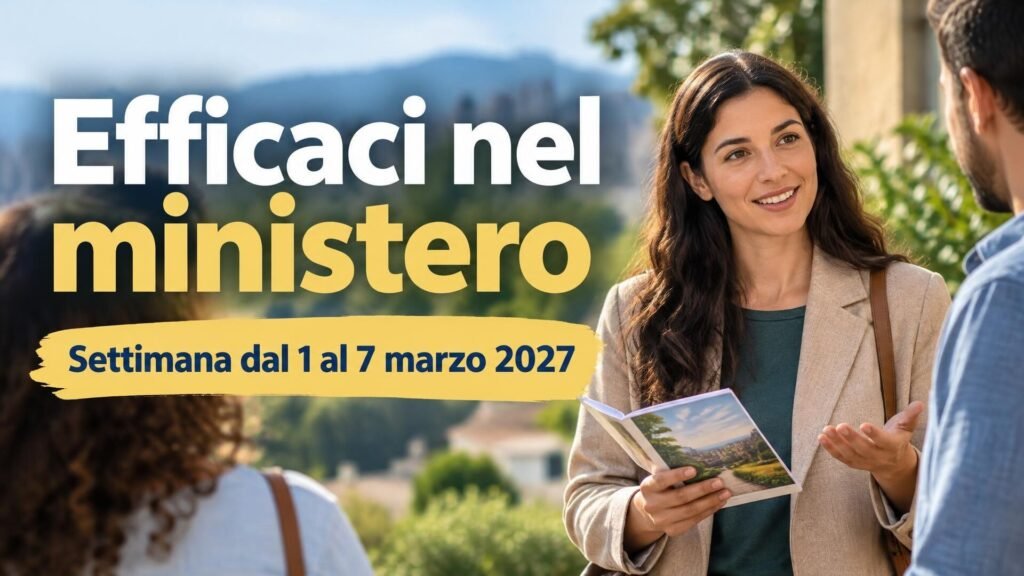 Efficaci nel ministero per la settimana dal 1º al 7 marzo 2027