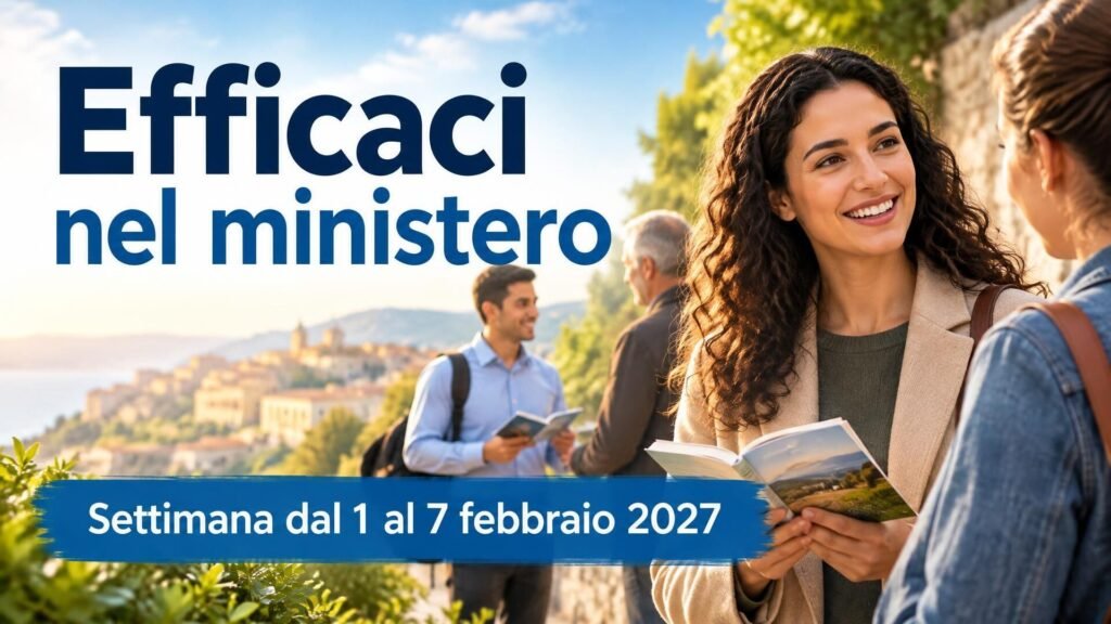 Efficaci nel ministero per la settimana dal 1º al 7 febbraio 2027