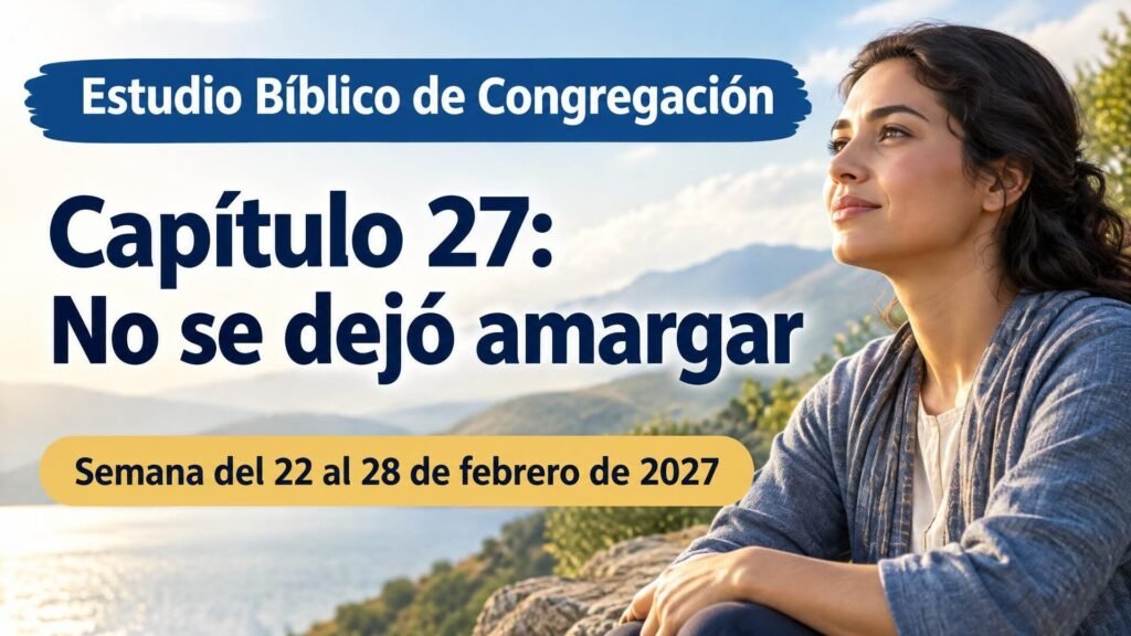 Estudio Bíblico de Congregación para la semana del 22 al 28 de febrero de 2027 Estudio Bíblico de Congregación para la semana del 22 al 28 de febrero de 2027