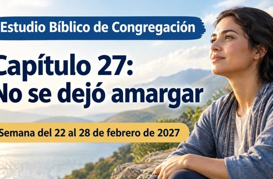 Comentarios para la reunión TJ Estudio Bíblico de Congregación para la semana del 22 al 28 de febrero de 2027