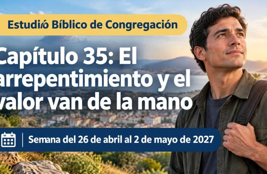 Estudio Bíblico de Congregación para la semana del 26 de abril al 2 de mayo de 2027